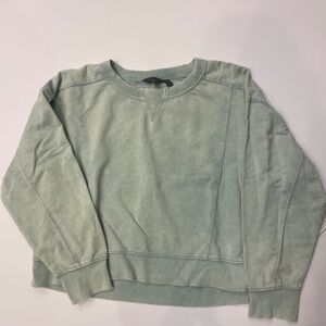 GREEN OVERSIZED KNIT TOP